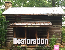 Historic Log Cabin Restoration  Crozier, Virginia